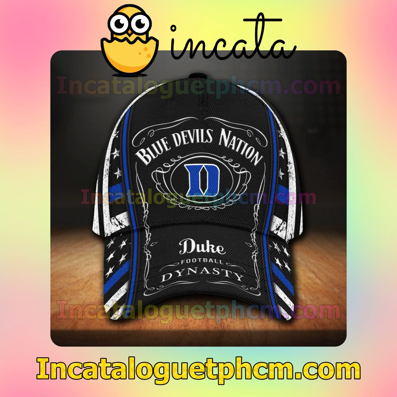 Duke Blue Devils NCAA & Jack Daniel Customized Hat Caps