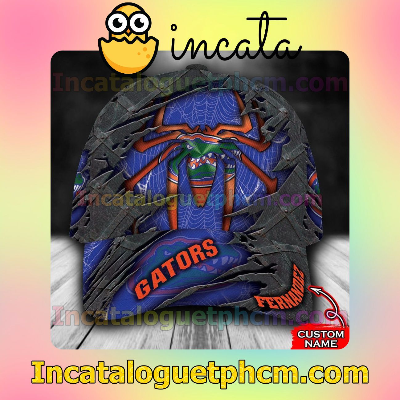 Florida Gators Spiderman NCAA Customized Hat Caps