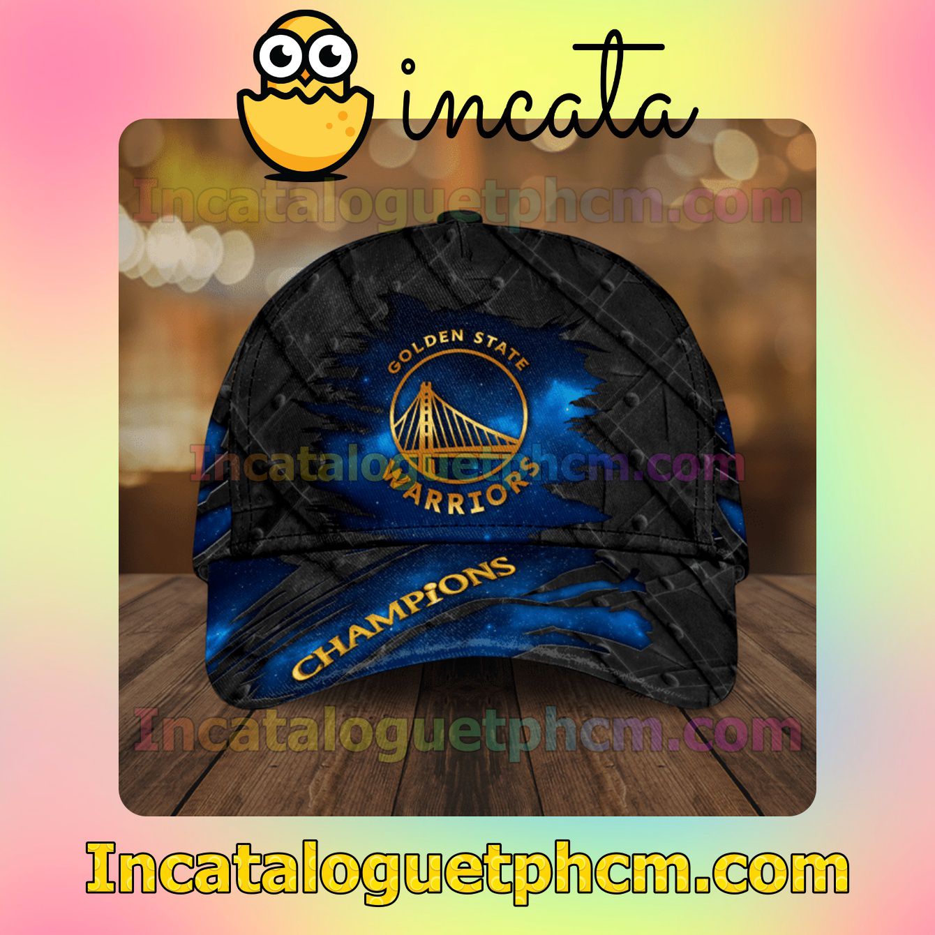 Golden State Warriors Champions Blue Galaxy Classic Hat Caps Gift For Men