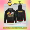 Gucci Mickey Mouse Black Monogram With Red And Green Stripes Nike Zip Up Hoodie