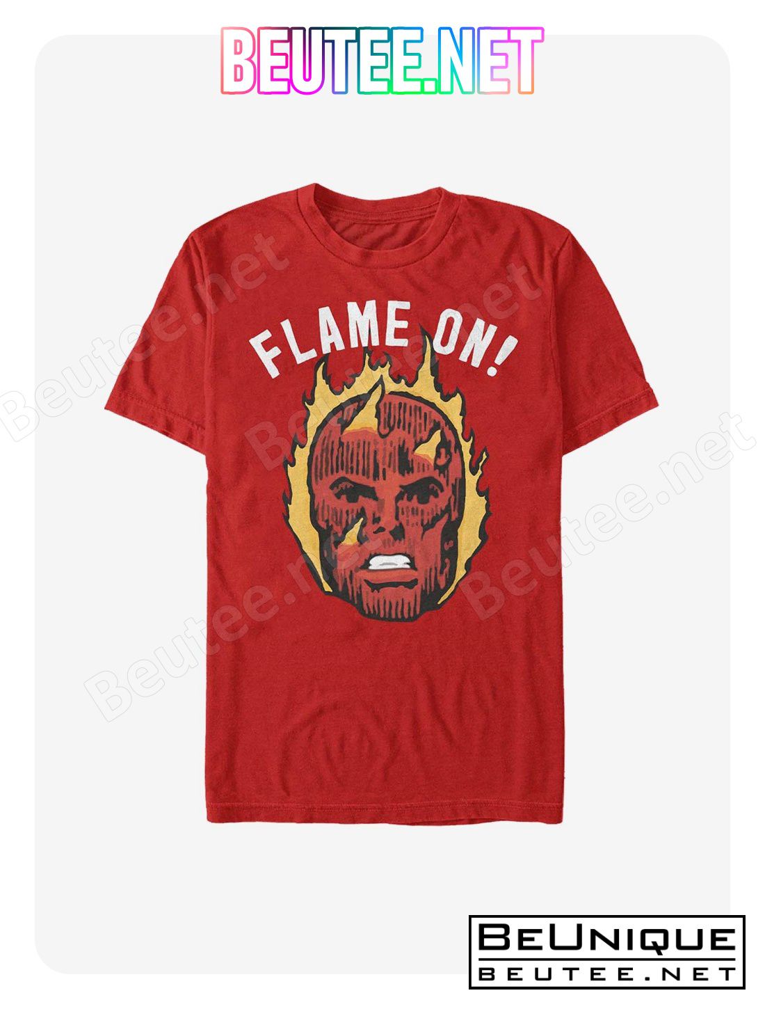 Marvel Fantastic Four Flame On T-Shirt