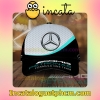 Mercedes Logo Printed Amg Petronas Formula One Team Black And Grey Classic Hat Caps Gift For Men