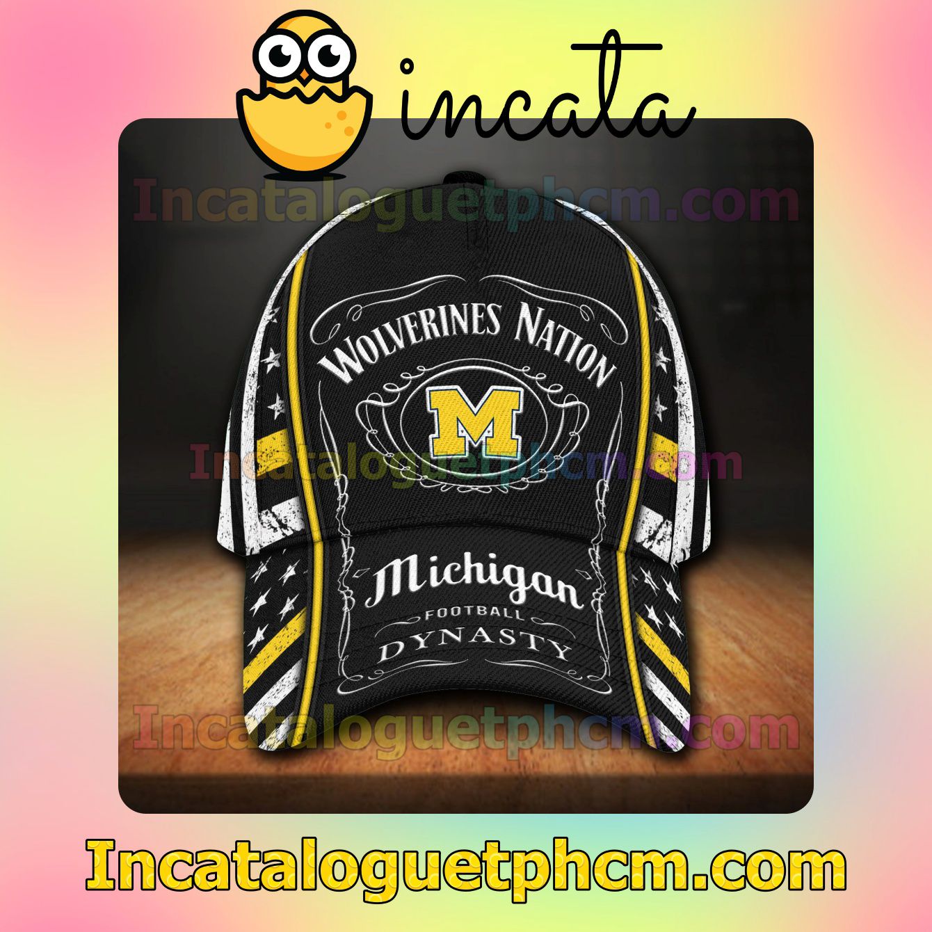 Michigan Wolverines NCAA & Jack Daniel Customized Hat Caps
