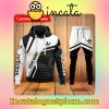 Personalized Adidas Black And White Zipper Hooded Sweatshirt And Pants