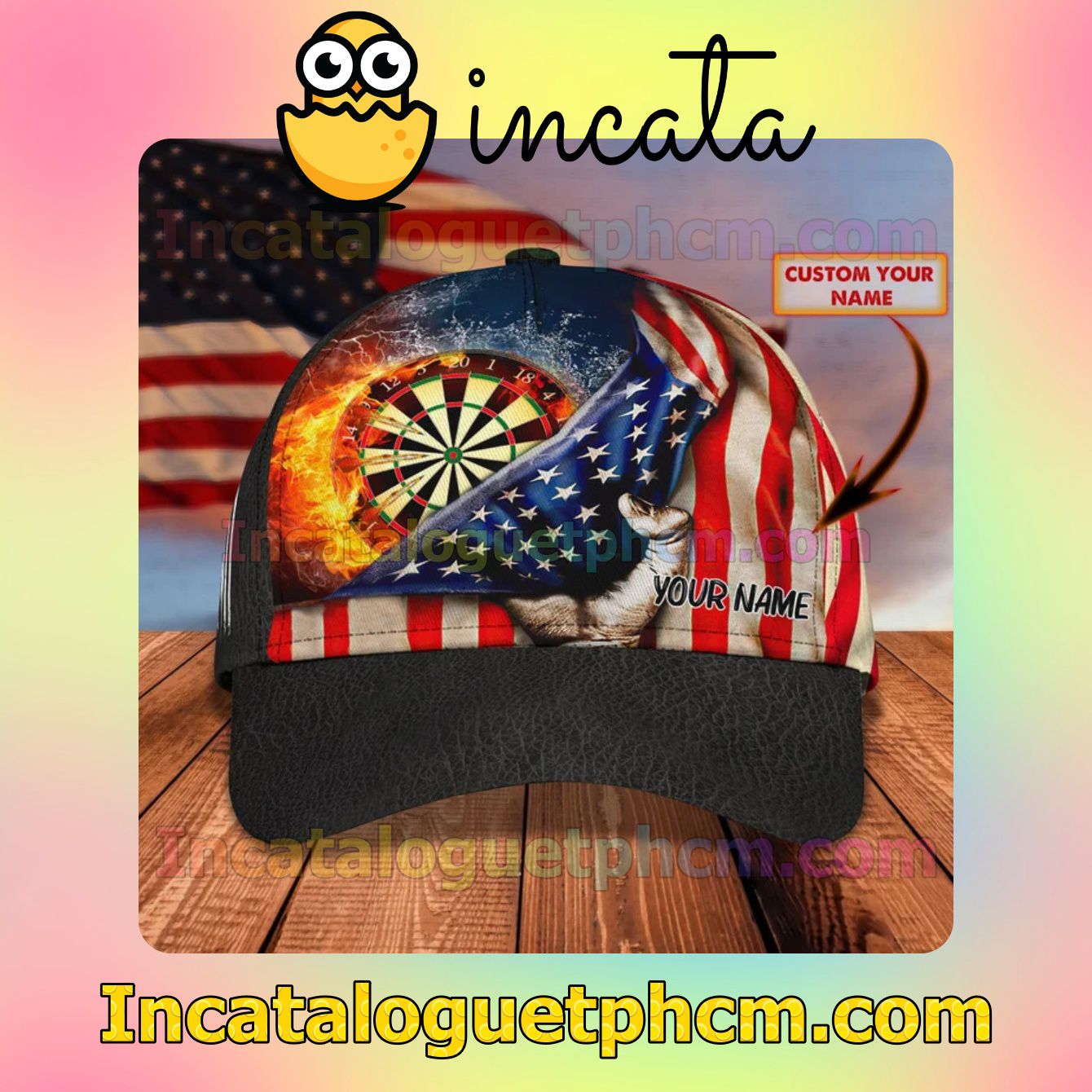 Personalized Darts American Flag Classic Hat Caps Gift For Men