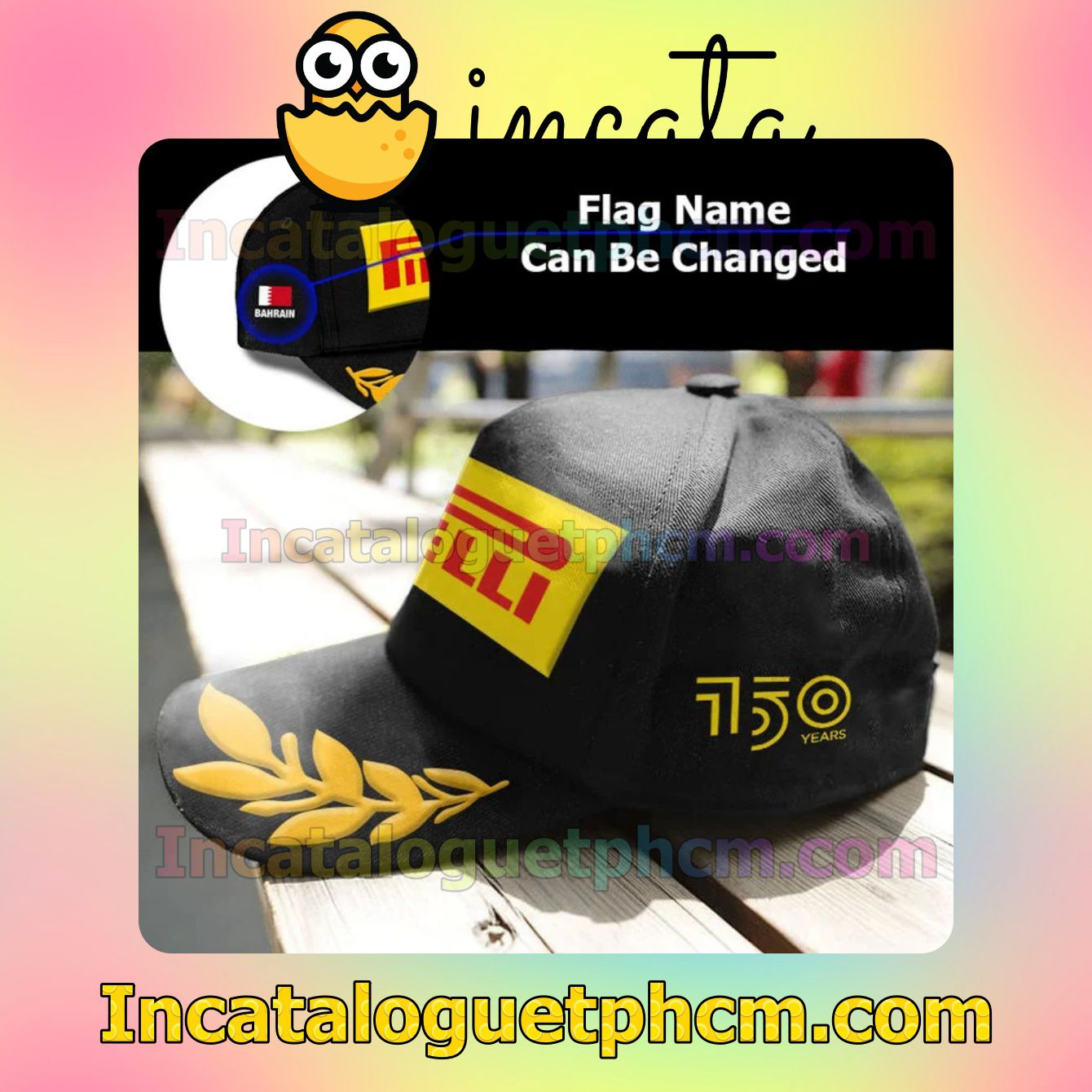 Personalized Flag Name Pirelli 150 Years Champions Podium Classic Hat Caps Gift For Men