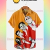 Horror Movie Characters In Red Suit Halloween Idea Shirt