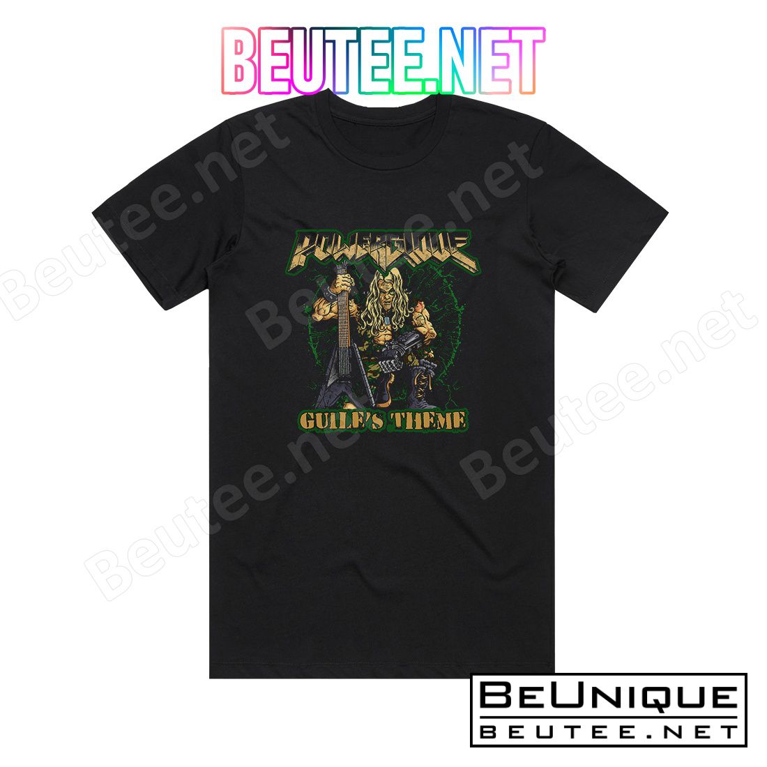 Powerglove Guile's Theme Album Cover T-Shirt