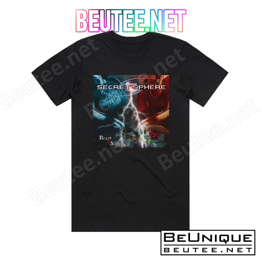 Secret Sphere Heart Anger Album Cover T-Shirt