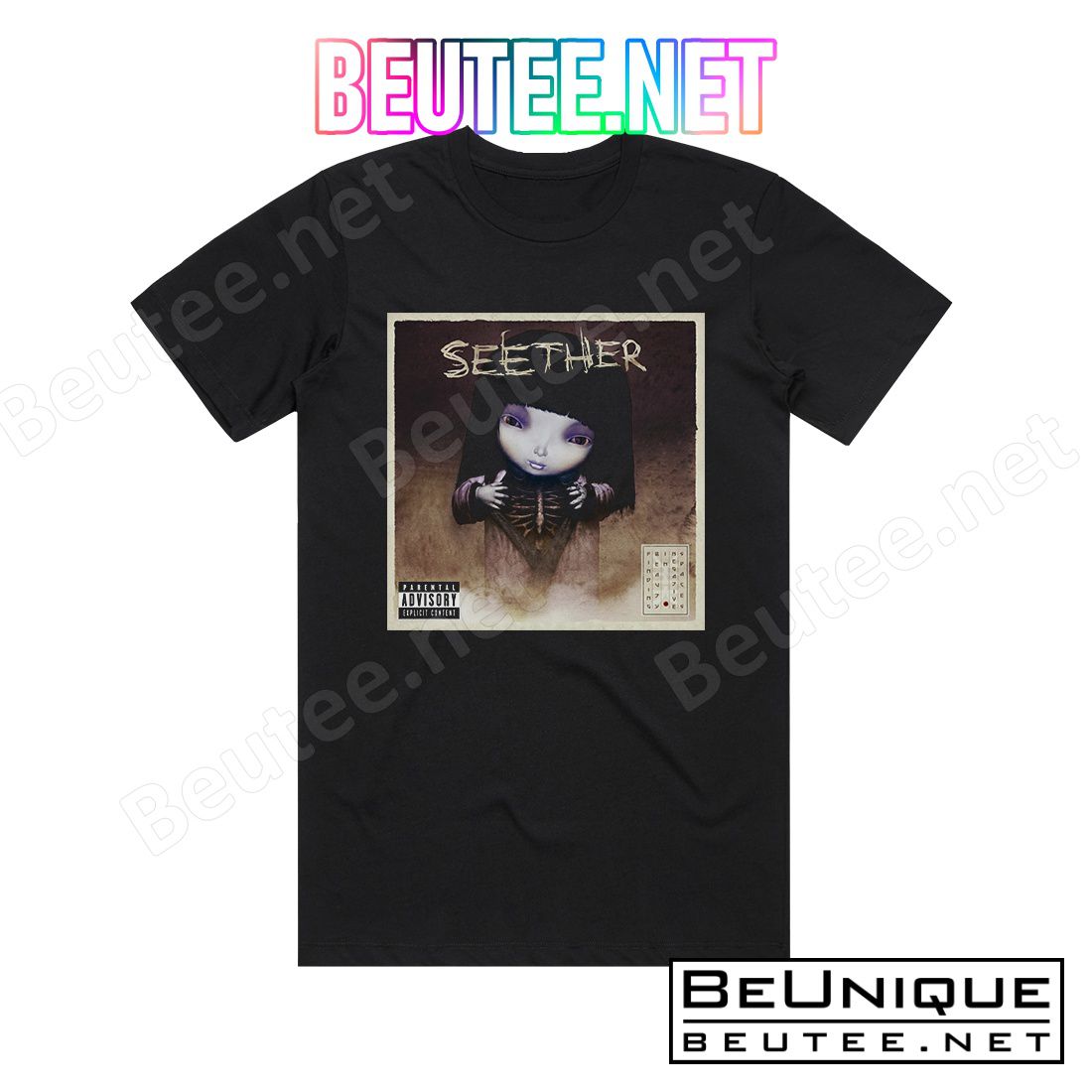 Seether Finding Beauty In Negative Spaces 2 Album Cover T-Shirt