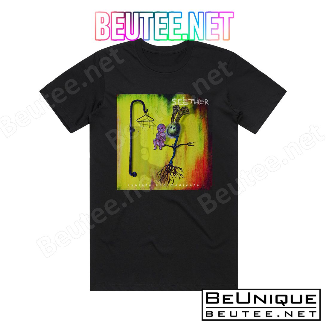 Seether Isolate And Medicate 3 Album Cover T-Shirt