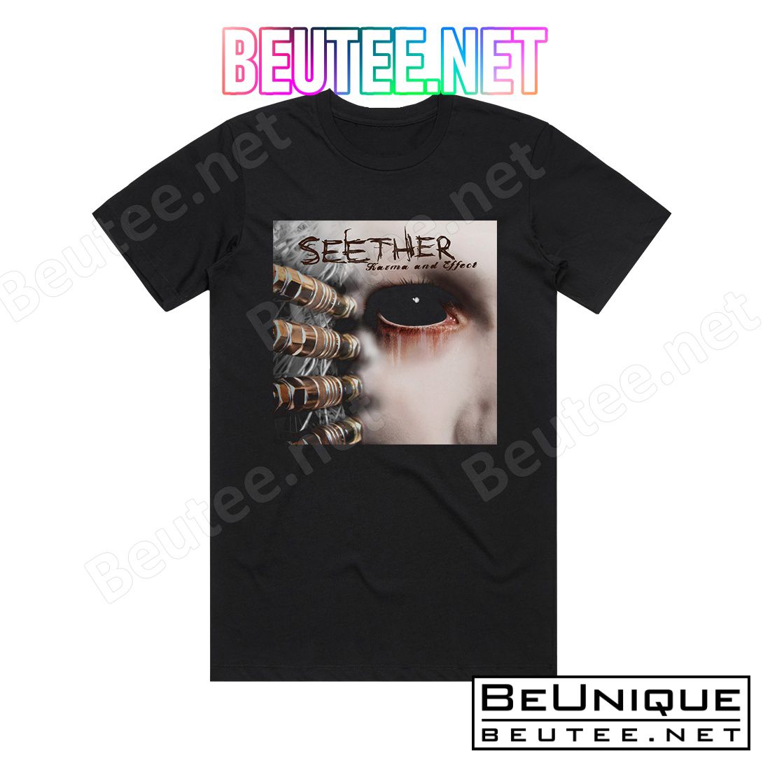 Seether Karma And Effect 1 Album Cover T-Shirt