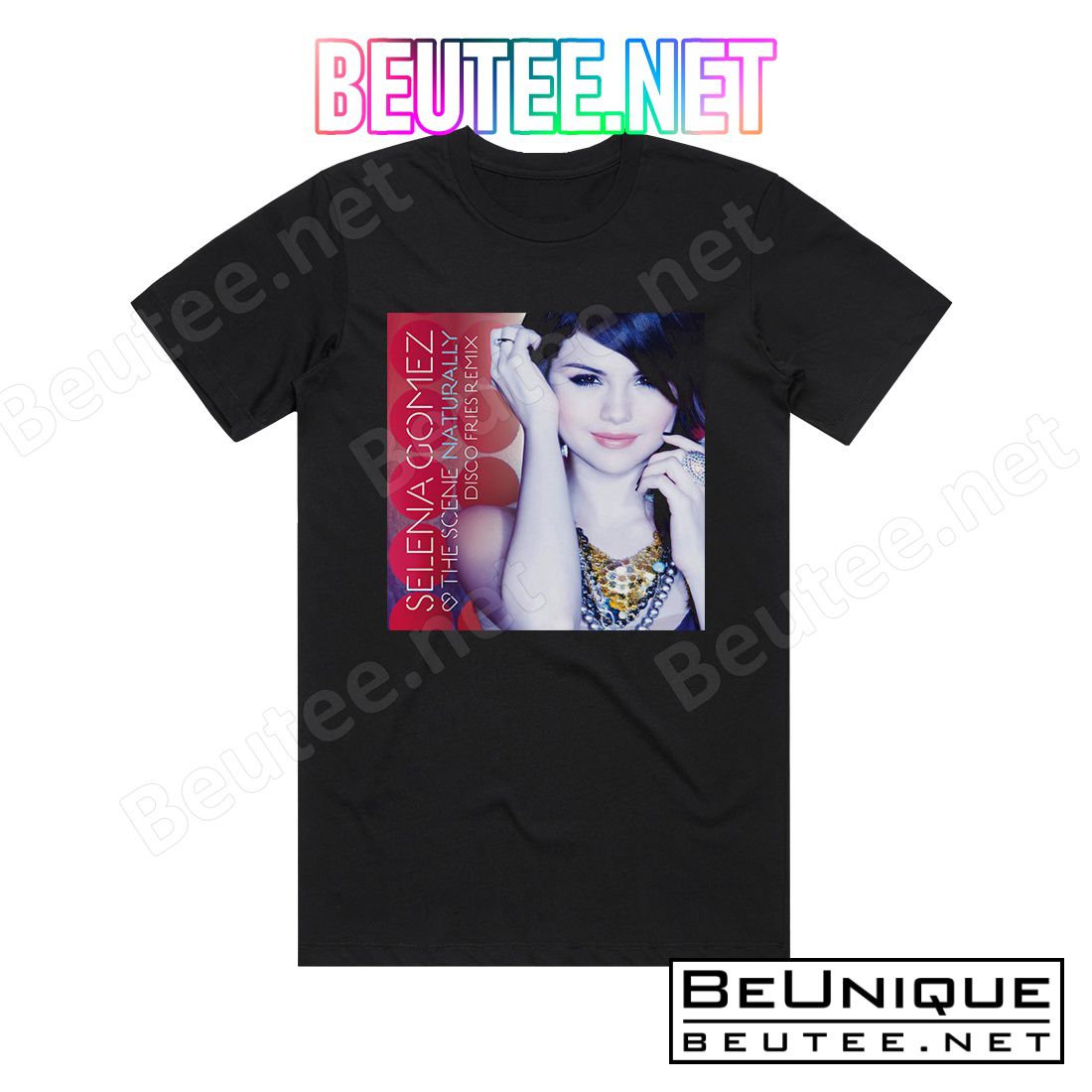 Selena Gomez and The Scene Naturally The Remixes Album Cover T-Shirt