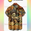 Skull Play Guitar Dia De Los Muertos Halloween Idea Shirt
