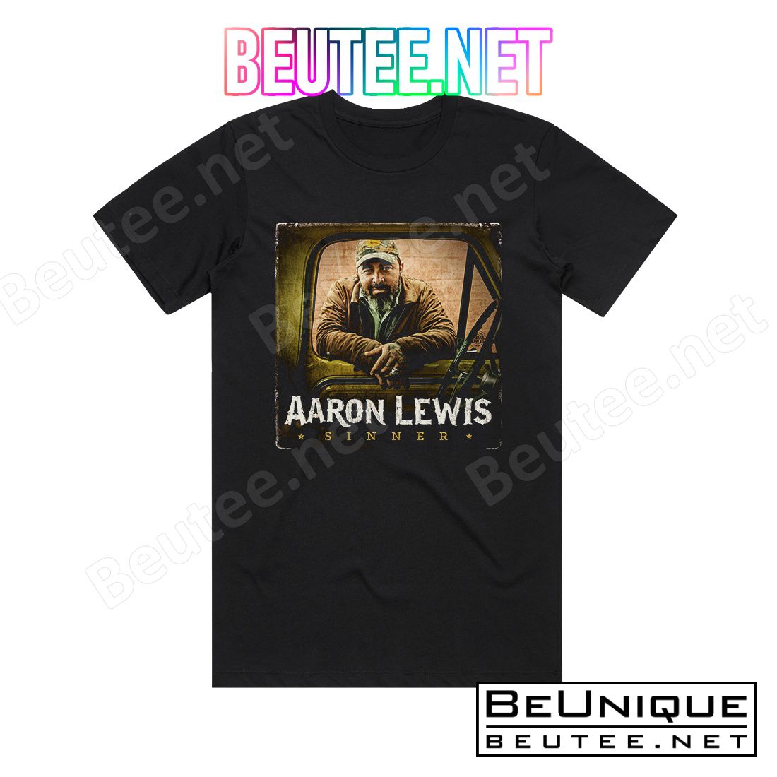 Aaron Lewis Sinner Album Cover T-Shirt