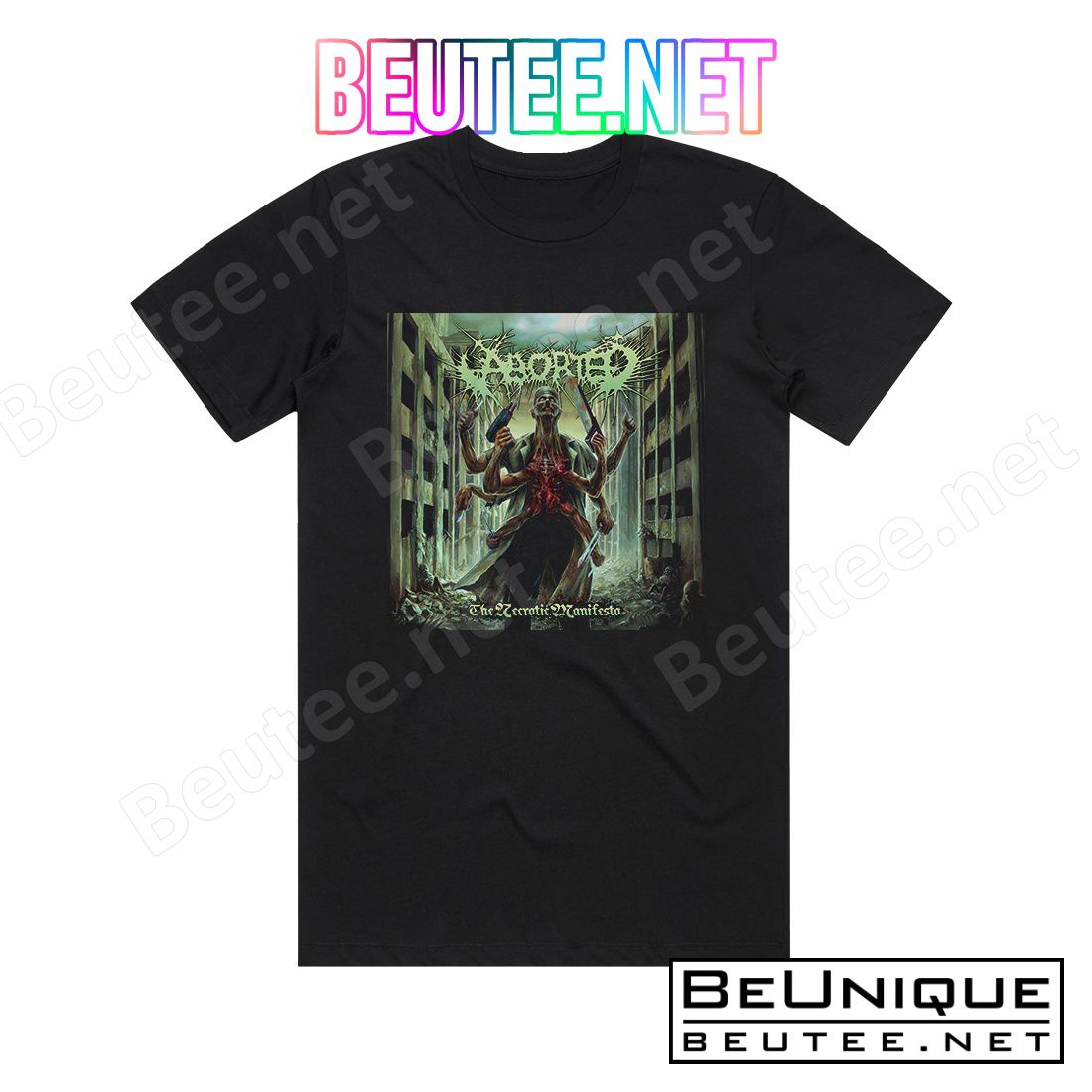 Aborted The Necrotic Manifesto Album Cover T-Shirt
