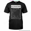 Accountant Nutrition Facts Shirt