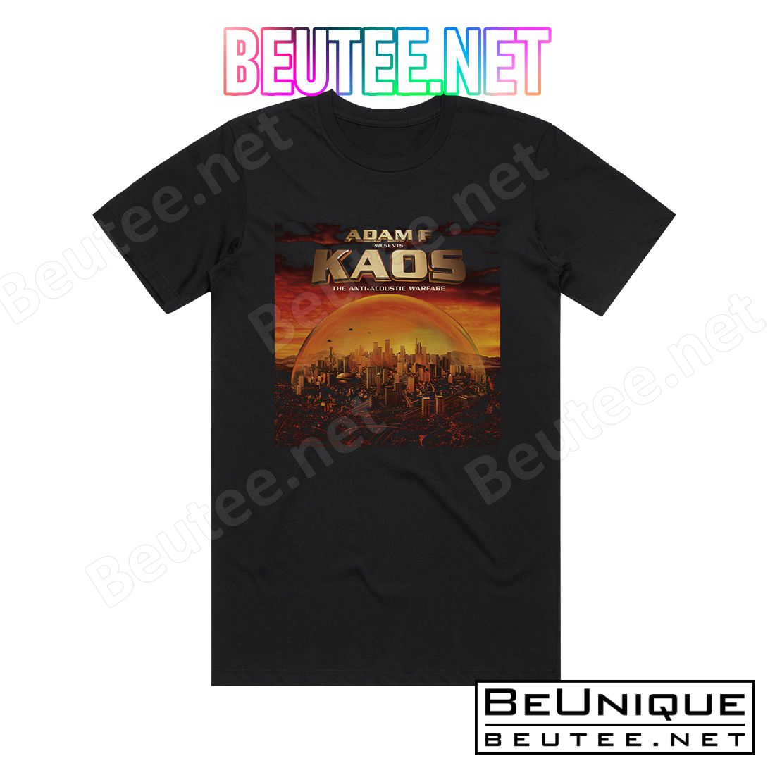 Adam F Kaos The Anti Acoustic Warfare Album Cover T-Shirt