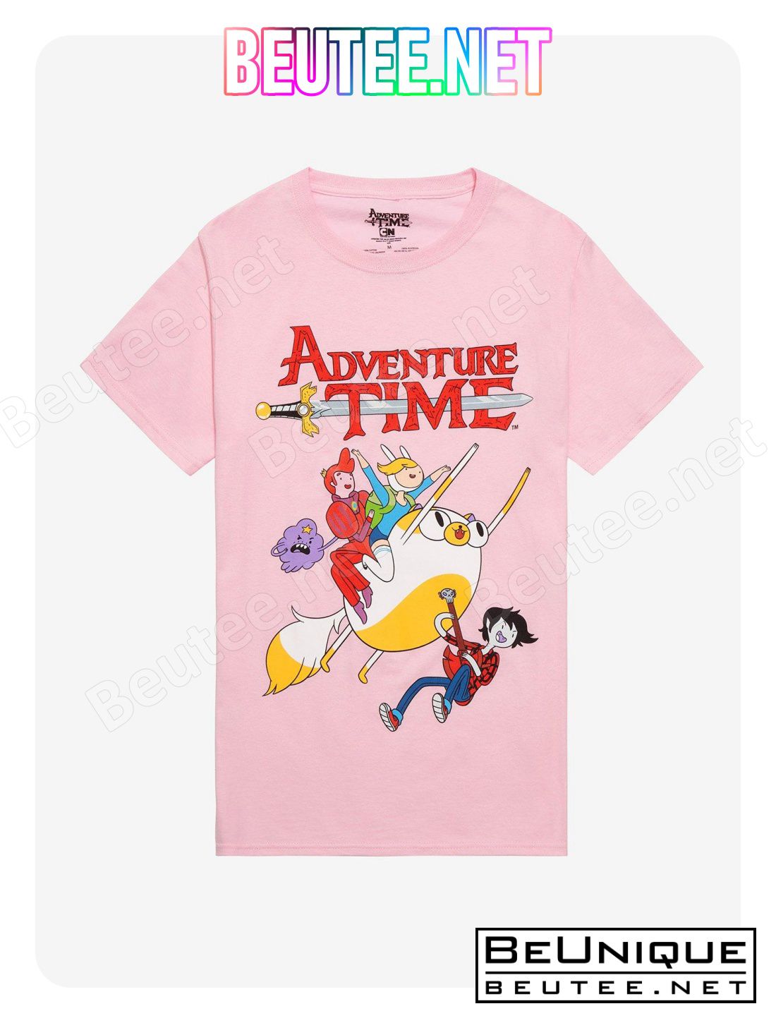 Adventure Time Fionna & Cake Group Boyfriend Fit Girls T-Shirt