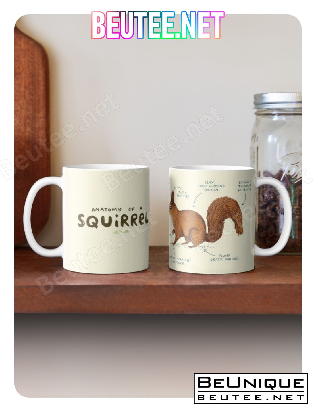 Anatomy Of A Squirrel Coffee Mug