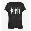 Bathroom Rules Alien Girls T-Shirt