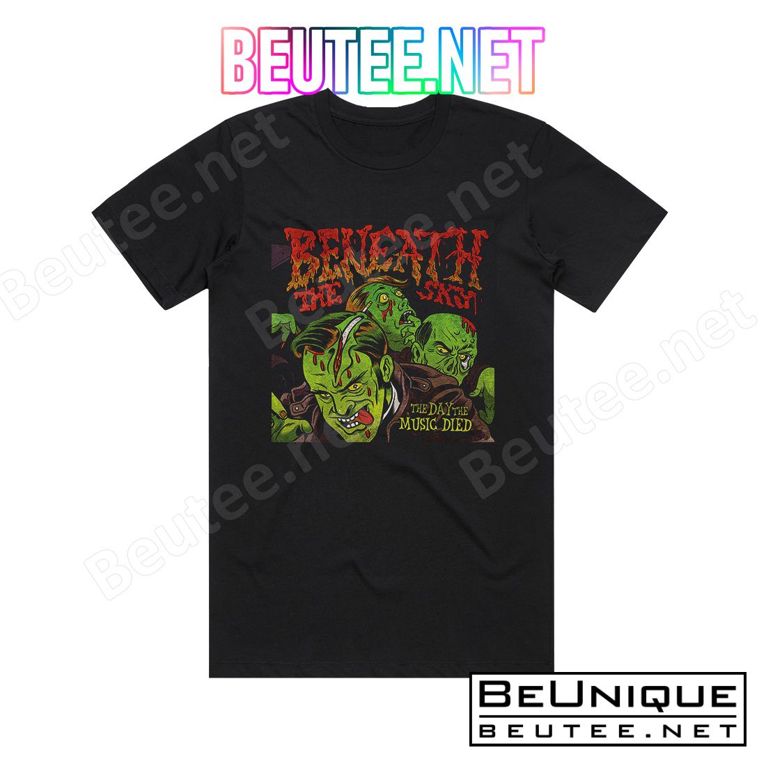 Beneath the Sky The Day The Music Died Album Cover T-Shirt