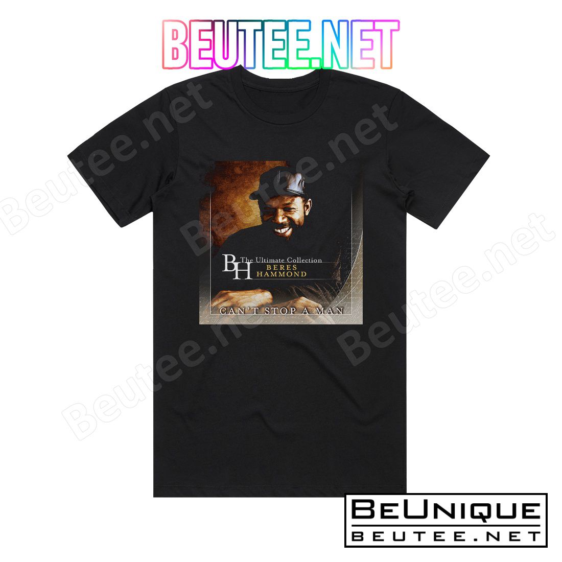Beres Hammond The Ultimate Collection Can't Stop A Man Album Cover T-Shirt