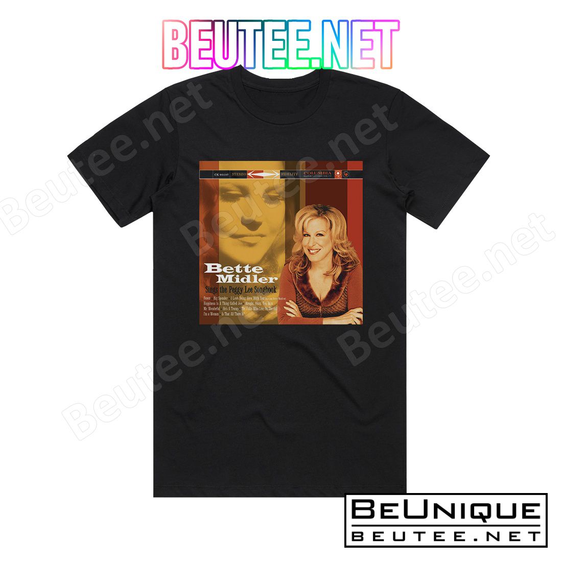Bette Midler Bette Midler Sings The Peggy Lee Songbook Album Cover T-Shirt