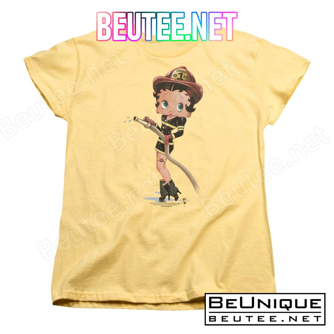 Betty Boop Firefighter Shirt
