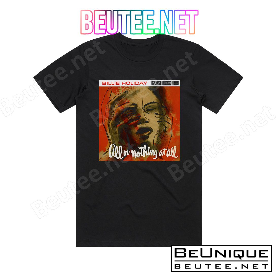 Billie Holiday All Or Nothing At All 2 Album Cover T-Shirt