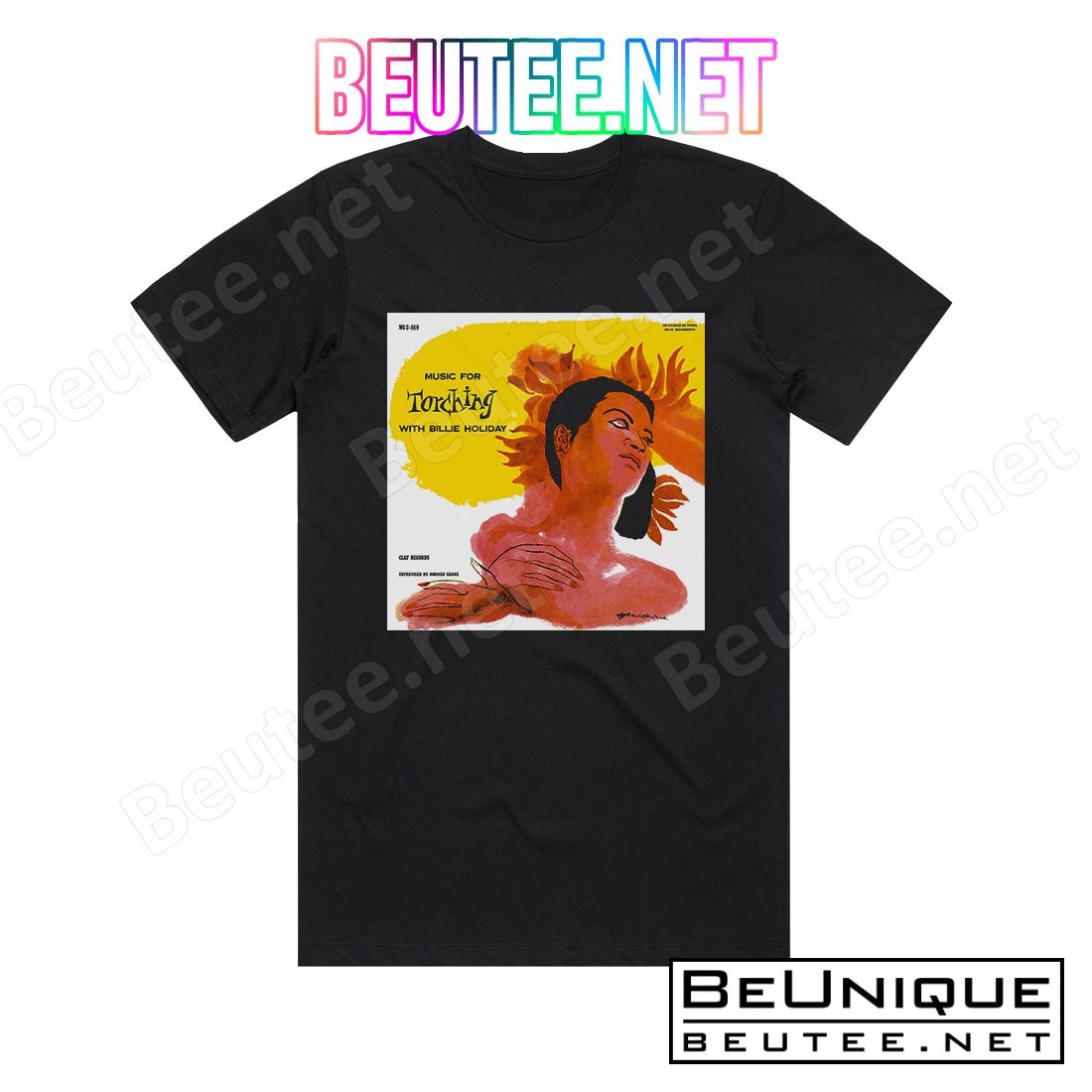 Billie Holiday Music For Torching Album Cover T-Shirt