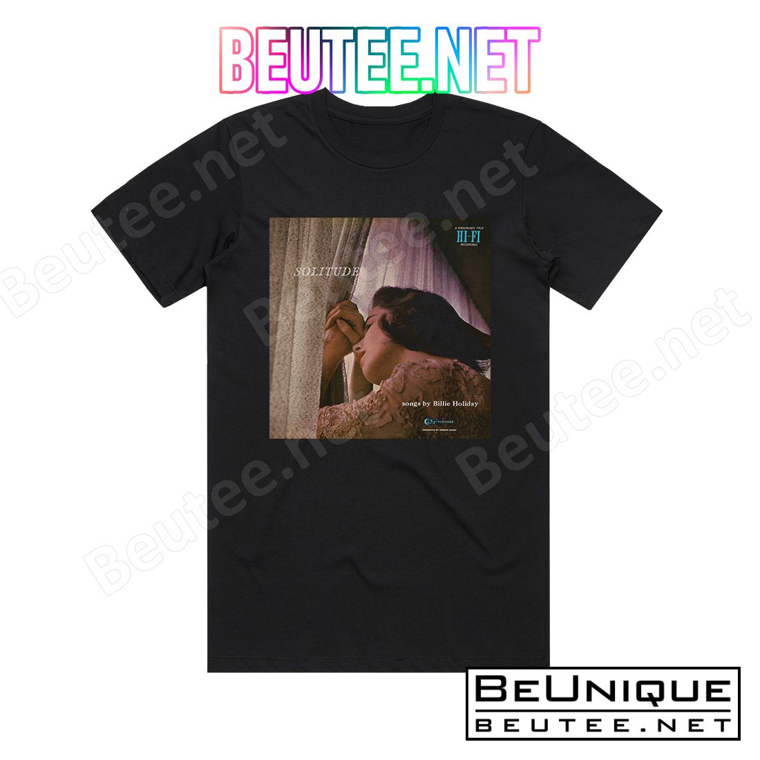 Billie Holiday Solitude Album Cover T-Shirt