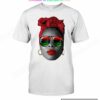 Black Queen Afro Unapologetically Dope Melanin Girl African Flag Shirt