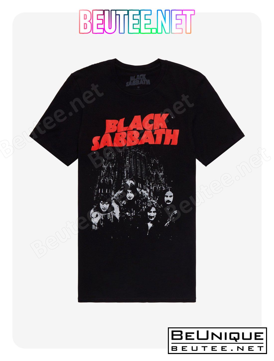 Black Sabbath Group Boyfriend Fit T-Shirt