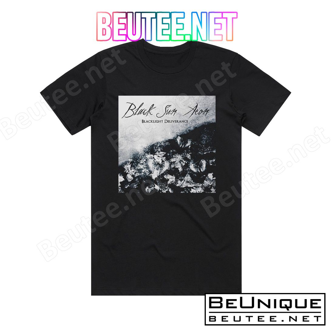 Black Sun Aeon Blacklight Deliverance Album Cover T-Shirt