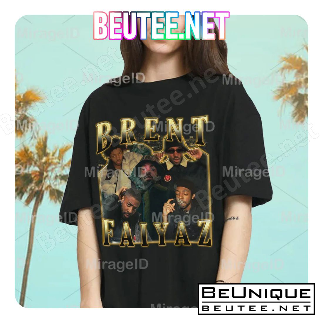 Brent Faiyaz Vintage 90's Hip Hop Tour Shirt