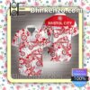 Bristol City Red Tropical Floral White Summer Shirts