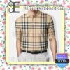 Burberry Luxury Brand Clothing Plaid Embroidered Polo Shirts