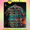 Colorful Geometric Tribal Pattern Men Vacation Shirts
