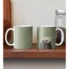 Cute Sea Otter On Sage Green Solid. Minimalist. Clean. Coastal. Adorable Coffee Mug