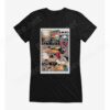 DC Comics Batman Harley Quinn In Action Comic Strip Girls T-Shirt