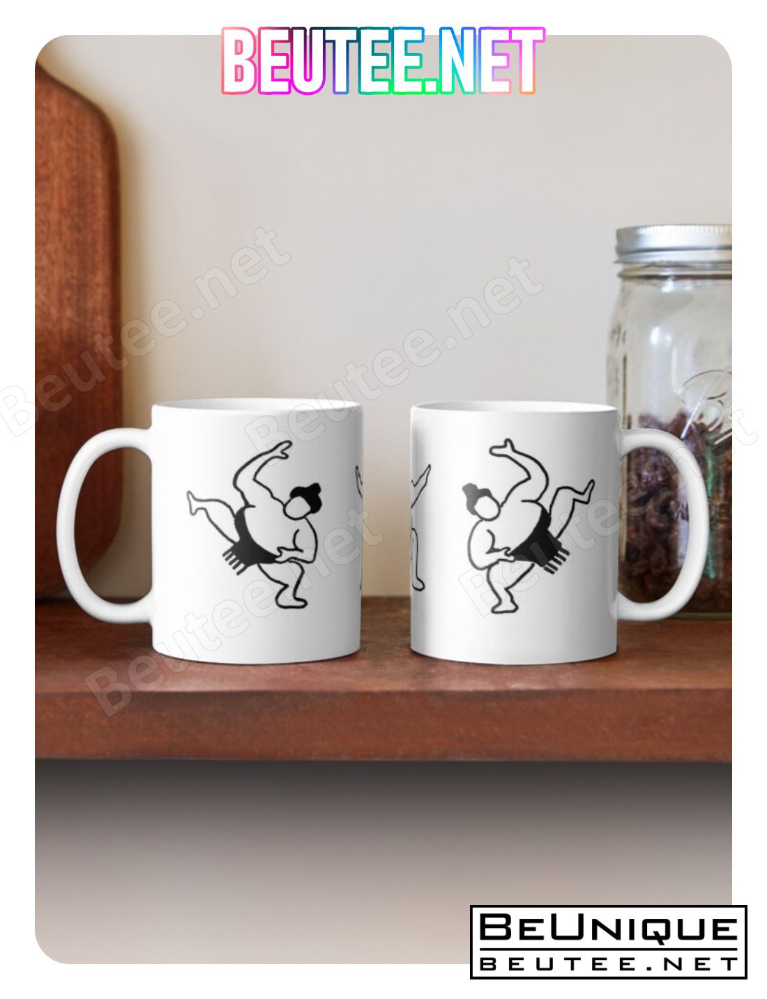Dancing Wrestlers Coffee Mug