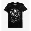 Death Rides A Black Cat T-Shirt By Obinsun