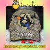 Detroit Pistons Camo Mascot NBA Customized Hat Caps