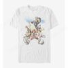 Disney Kingdom Hearts Group In The Clouds T-Shirt
