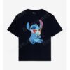 Disney Lilo & Stitch Scrump Hug Boyfriend Fit Girls T-Shirt