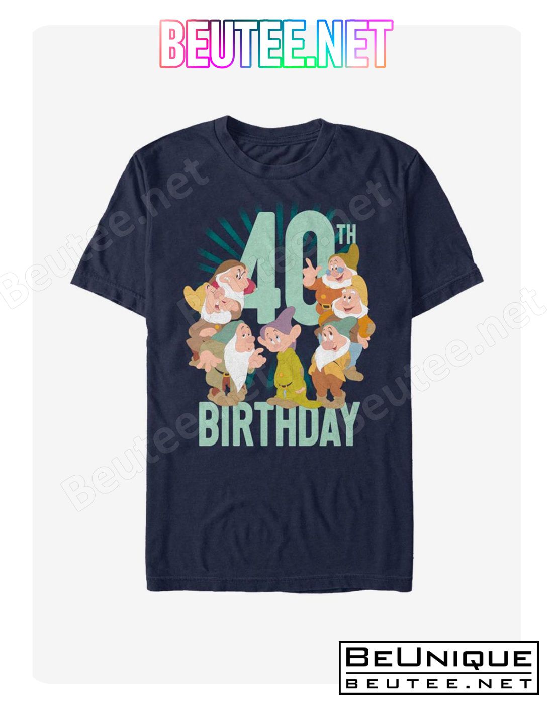 Disney Snow White Dwarves Forty B-Day T-Shirt