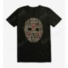 Extra Soft Friday The 13th Mask Word Collage T-Shirt