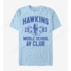 Extra Soft Stranger Things Hawkins AV Club T-Shirt