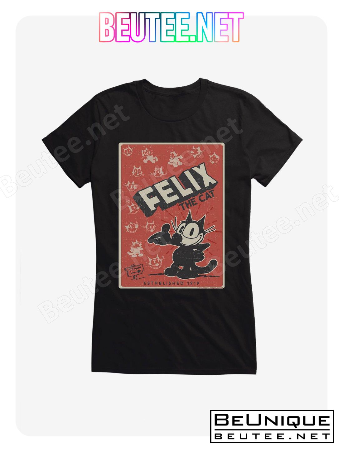Felix The Cat Vintage Poster T-Shirt